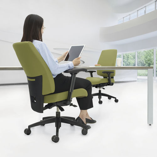 Poltrona da ufficio contemporanea - G1 ERGO SELECT - GLOBAL totaloffice - in tessuto / a schienale alto / imbottita