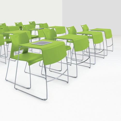 Tavolo per corsi di formazione contemporaneo - DUET™ - GLOBAL totaloffice - in laminato / con supporto in metallo / rettangolare