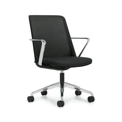 Poltrona da ufficio contemporanea - PREFER™ - GLOBAL totaloffice - in rete / in alluminio lucido / imbottita