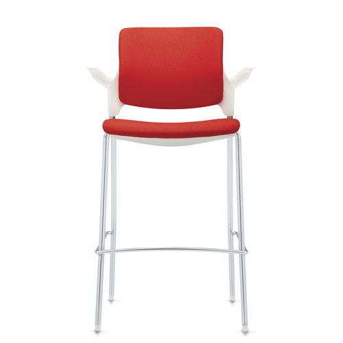 Sedia alta contemporanea - STREAM™ - GLOBAL totaloffice - da interno / in plastica / con certificazione Greenguard®