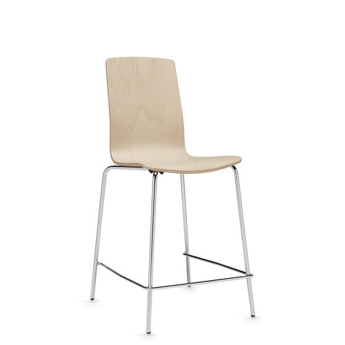 Sedia alta contemporanea - SAS™ - GLOBAL totaloffice - da interno / in legno / imbottita