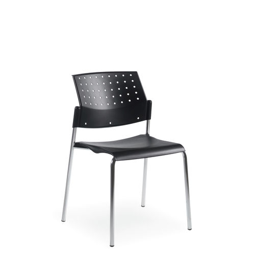Sedia visitatore contemporanea - SONIC™ - GLOBAL totaloffice - da interno / in rete / in legno di latifoglie