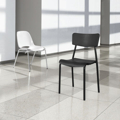 Sedia visitatore contemporanea - TALIA® - GLOBAL totaloffice - da interno / in polipropilene / impilabile