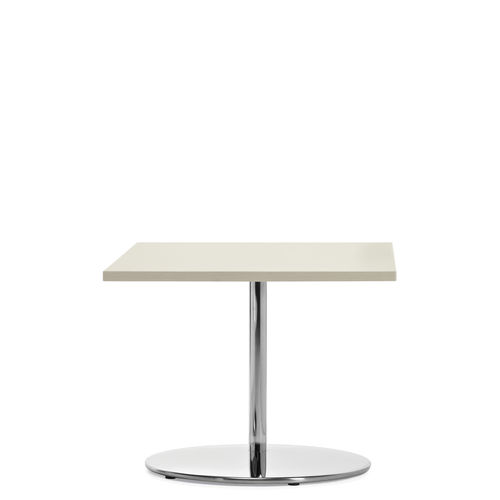 Tavolino basso contemporaneo - JEO - GLOBAL totaloffice - in laminato / con supporto in metallo / rotondo