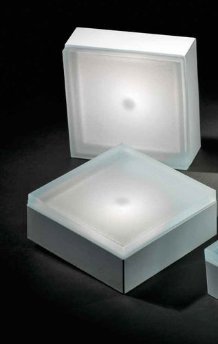 LACGO Acrilico quadrati Base per vaso in acrilico a LED, con luce LED luminosa bianco caldo, USB e a batteria, per casa, espositore da tavolo, centrotavola(custodia trasparente)(confezione da 1