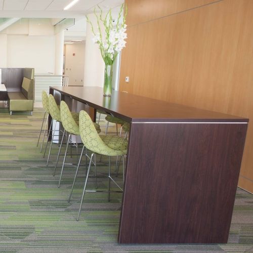 Tavolo alto contemporaneo - POWER - AGATI - in laminato / con supporto in laminato / rettangolare