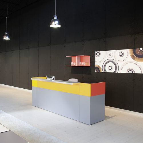 Banco reception d'angolo - PHILO - ALEA - modulare / in laminato / in alluminio