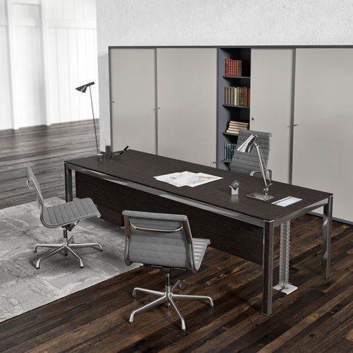 Scrivania direzionale - ZEFIRO - ALEA - contemporanea / impiallacciata in legno / in alluminio