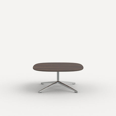 Tavolino basso contemporaneo - OPEN - allermuir - in MDF / in laminato / in metallo cromato