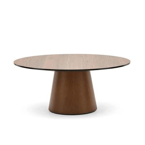 Tavolino basso contemporaneo - SUWC42RD - allermuir - impiallacciato in legno / con supporto in legno impiallacciato / rotondo