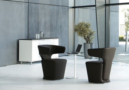 Poltrona visitatore contemporanea - BISON - allermuir - in tessuto / contract