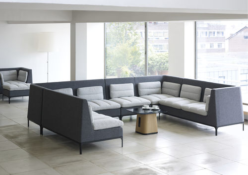 Divano modulare - HAVEN - allermuir - contemporaneo / in tessuto / di privacy