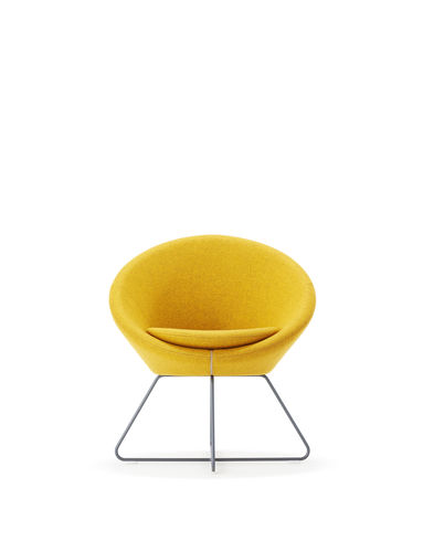 Poltrona visitatore contemporanea - CONIC - allermuir - in tessuto / in acciaio inossidabile / contract