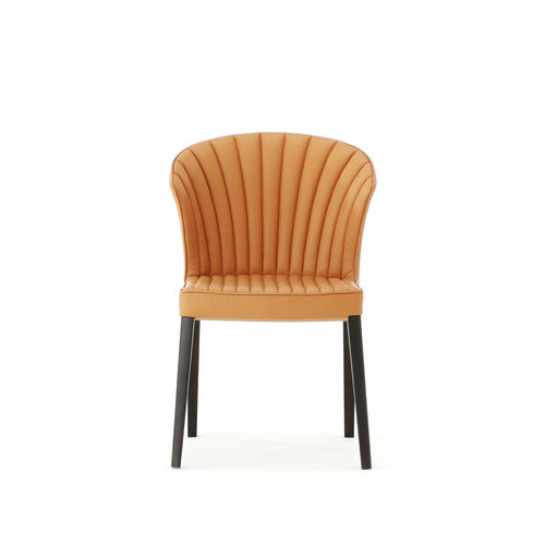 Sedia visitatore in stile - CARDITA - allermuir - da interno / in pelle / con supporto in frassino