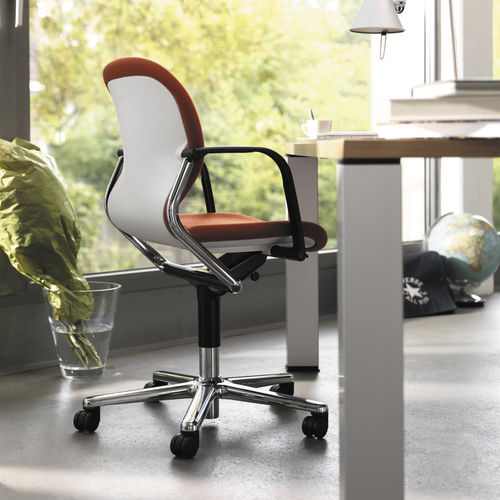 Sedia da ufficio contemporanea - 21 FS-LINE  - Wilkhahn - da interno / in tessuto / in pelle