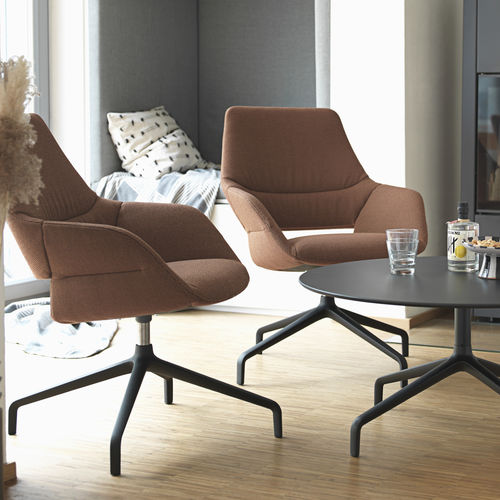 Poltrona contemporanea - 225 OCCO - Wilkhahn - in tessuto / in pelle / in ecopelle