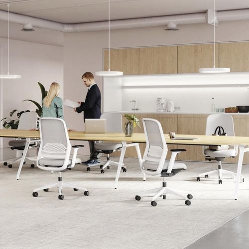 Sedia da ufficio contemporanea - 164 ME - Wilkhahn - da interno / in tessuto / in rete