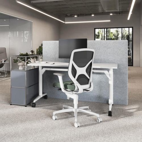 Sedia da ufficio contemporanea - 184 IN - Wilkhahn - da interno / in rete / con supporto in ghisa di alluminio
