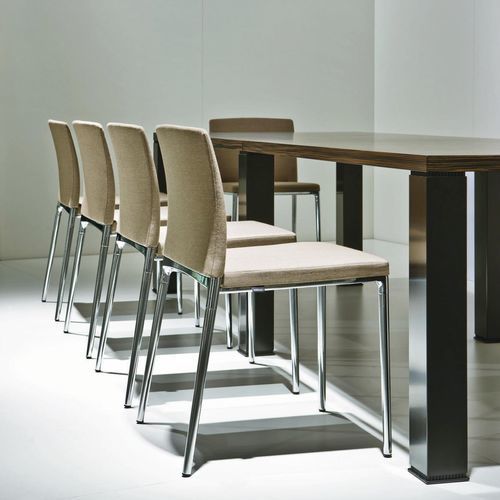 Sedia visitatore contemporanea - 361 CENO - Wilkhahn - in tessuto / in pelle / contract