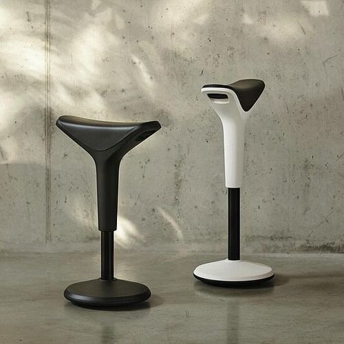 Sgabello contemporaneo - RIDER - Wilkhahn - in poliuretano / con supporto in plastica / con supporto in acciaio