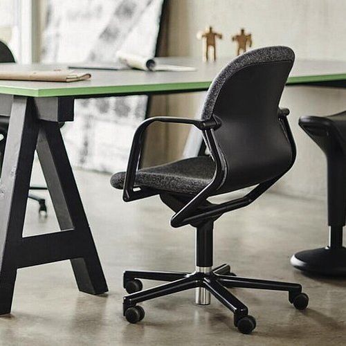 Sedia operativa in tessuto - 211/8 FS LINE - Wilkhahn - girevole / cantilever / ergonomica
