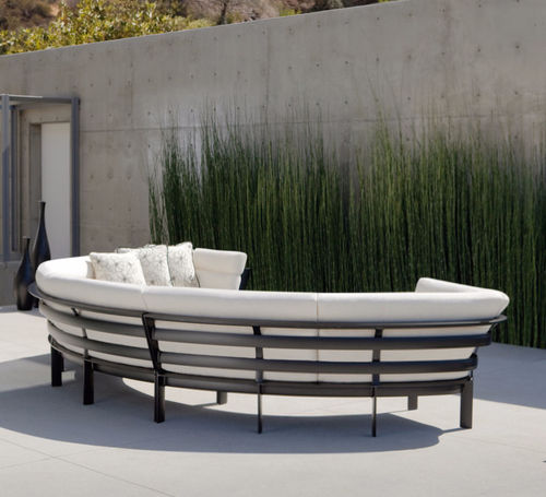 Divano modulare - PARKWAY CURVILINEAR - BROWN JORDAN - contemporaneo / da giardino / in tessuto