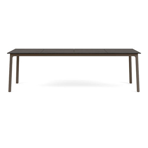 Tavolo da pranzo contemporaneo - ADAPT  - BROWN JORDAN - in legno / con supporto in legno / rettangolare