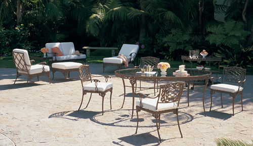 Poltrona classica - ELEGANCE - BROWN JORDAN - in tessuto / in metallo / con cuscino rimovibile