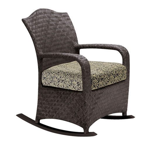 Poltrona contemporanea - HAVANA - BROWN JORDAN - in tessuto / in resina intrecciata / con cuscino rimovibile