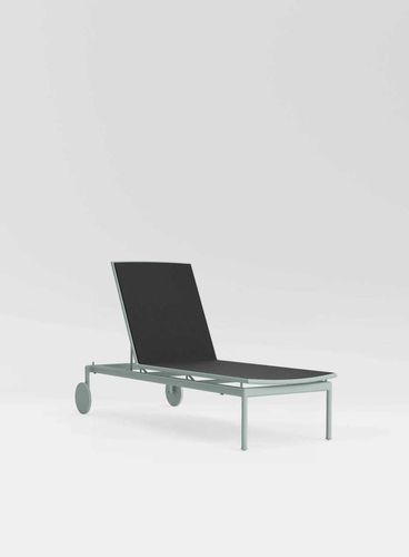 Chaise longue contemporanea - SONORA SLING - BROWN JORDAN - in tessuto / in metallo / da esterno