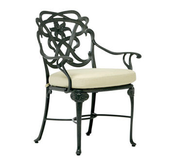 Sedia classica - DAY LILY II - BROWN JORDAN - in tessuto / con supporto in ghisa di alluminio / per uso residenziale