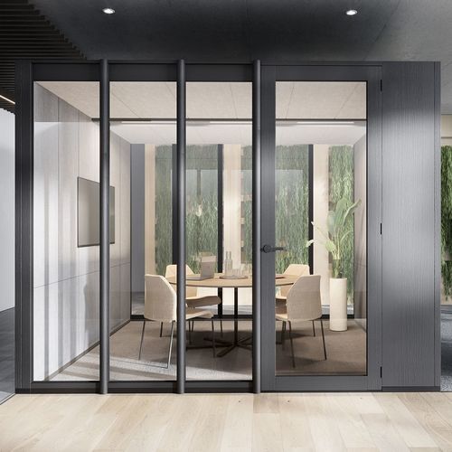 Isola di privacy per ufficio per riunioni - Focus Quiet Room - schiavello - acustica / vetrata / con porta vetrata