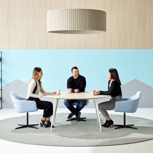 Tavolo da riunione contemporaneo - Aire  - schiavello - in rovere / in legno dipinto / in laminato