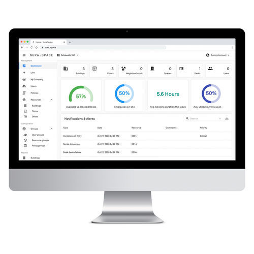 Software di monitoraggio - Nura Space - schiavello - di gestione / di analisi / di controllo