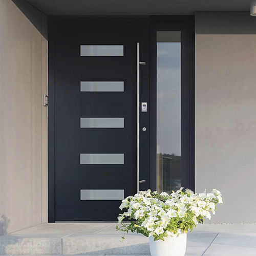 Porta d'ingresso - ARUTECH PARIMAD AKNAD OÜ - in alluminio / battente / contemporanea