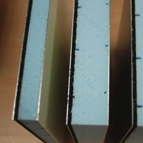 Pannello sandwich acustico per tetto - NOVATOIT® : FOAM - AV Composites - bifacciale in alluminio / anima in polistirene estruso / ad alta resistenza