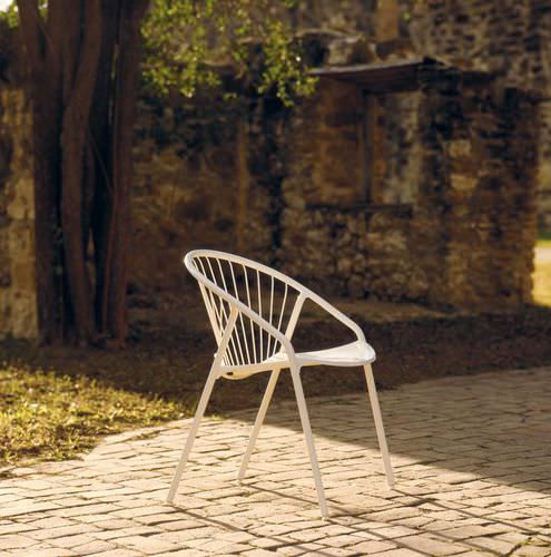 Sedia contemporanea - CATENA - landscapeforms - in alluminio / in acciaio inossidabile / impilabile