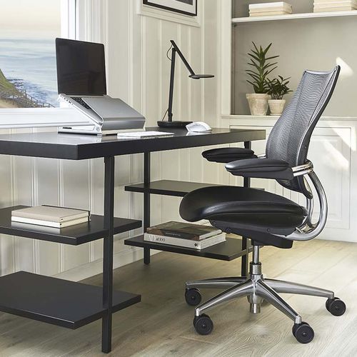Sedia da ufficio contemporanea - LIBERTY OCEAN - Humanscale - da interno / in rete / in plastica