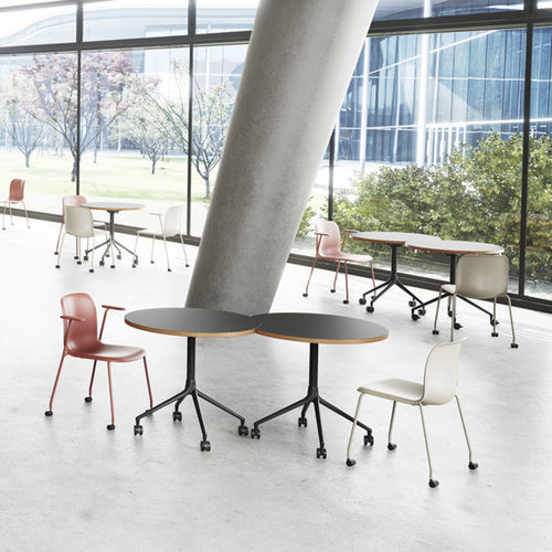 Sedia contemporanea - EPBSDB3QCQCUN - HOWE - da interno / in polipropilene / con supporto in metallo cromato