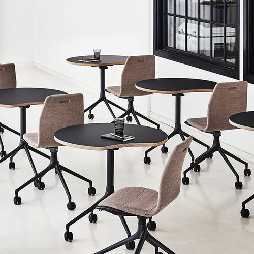 Sedia da ufficio contemporanea - CCSB7B7FAK01U - HOWE - da interno / in tessuto / in pelle