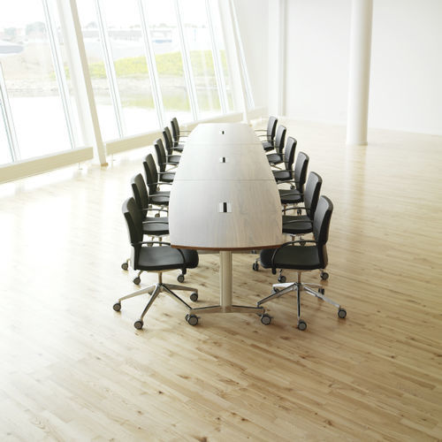 Tavolo da riunione contemporaneo - MR145AJA2MANN000NAB - HOWE - impiallacciato in legno / in laminato / in melaminico