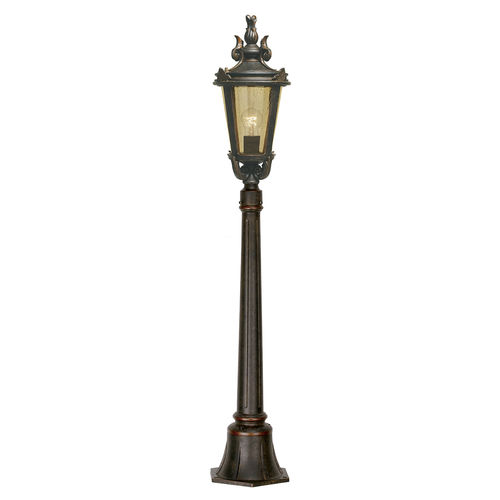 Lampioncino da giardino - BALTIMORE - Elstead Lighting Ltd - classico / in acciaio / in vetro