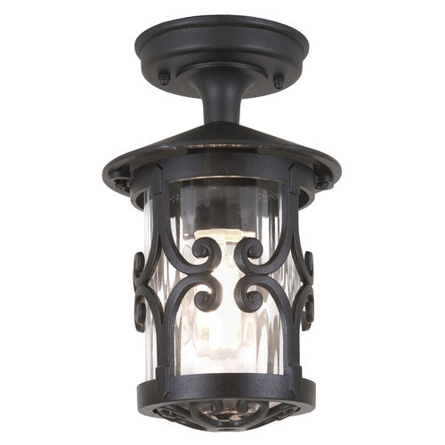 Plafoniera classica - HEREFORD - Elstead Lighting Ltd - rotonda / in vetro / in ghisa di alluminio