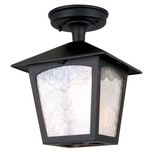 Plafoniera classica - YORK - Elstead Lighting Ltd - quadrata / in vetro / in ghisa di alluminio