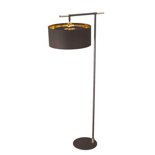 Lampada da terra - BALANCE - Elstead Lighting Ltd - in ottone lucidato / in tessuto / in acrilico