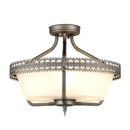 Plafoniera classica - CROWN  - Elstead Lighting Ltd - rotonda / in acciaio / alogena