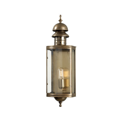 Applique classica - DOWNING STREET WALL  - Elstead Lighting Ltd - da esterno / in ottone / in vetro