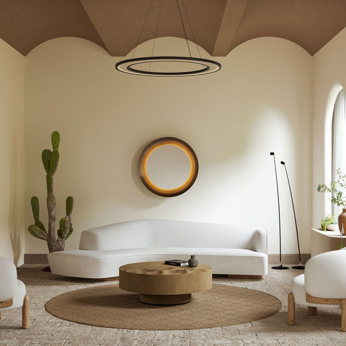 Specchio a muro - ECLIPSE - BOYD - contemporaneo / rotondo / in metallo