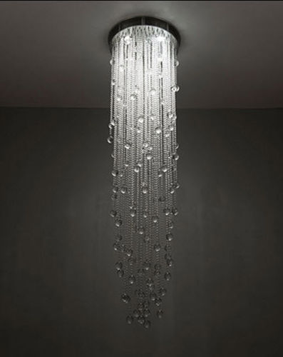 Plafoniera contemporanea - CASCADE - BOYD - in cristallo / in metallo / alogena