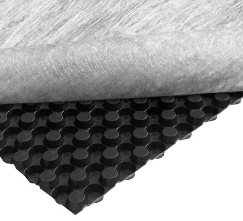 Membrana drenante escrescenza - NewSeal 408 DeckDrain - Newton Waterproofing Systems - in polipropilene / in polietilene ad alta densità HDPE / per drenaggio orizzontale